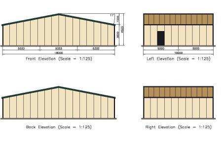 aircraft hanger elevations