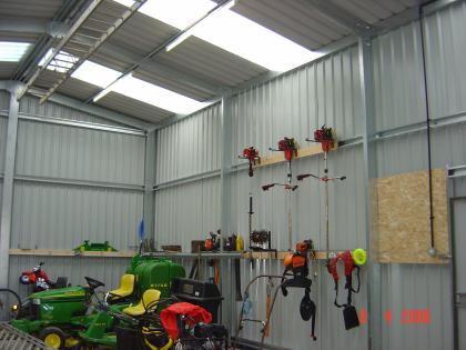 Landscaping Machinery Storage Shed